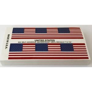 Wholesale US Flag Stickers 6 Per Card – Pack of 25