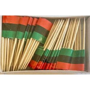 African American Flag Toothpicks