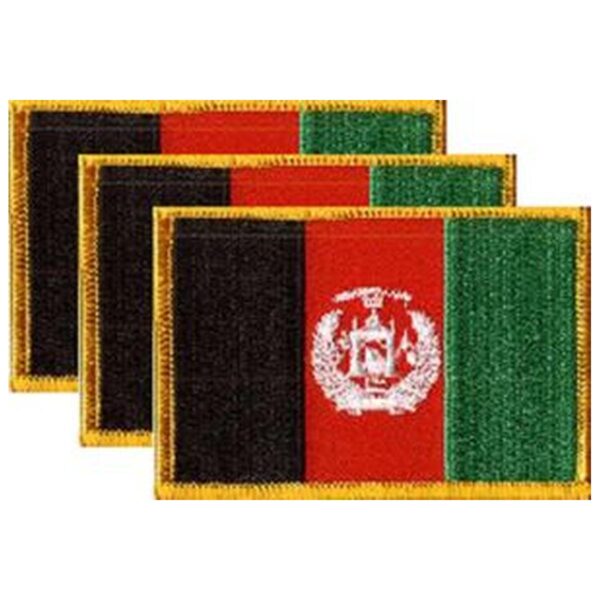 Afghanistan Flag PatchPack of 3