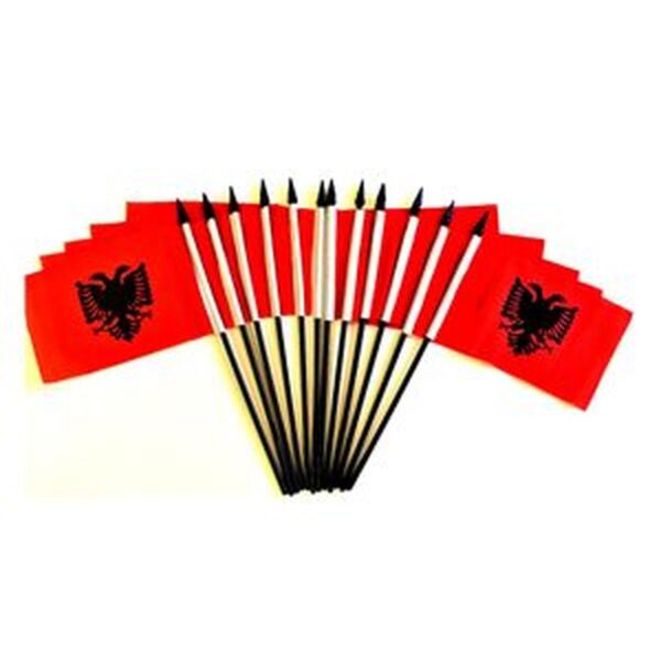Albania Miniature Flags - 12 Pack