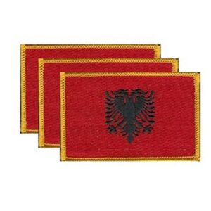 Albania Flag PatchPack of 3