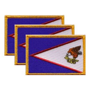 American Samoa Flag PatchPack of 3