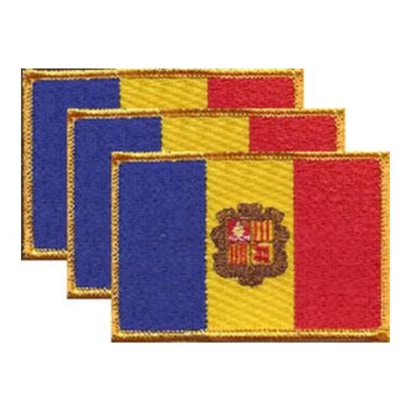 Andorra Flag PatchPack of 3