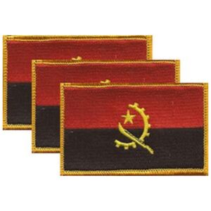 Angola Flag PatchPack of 3