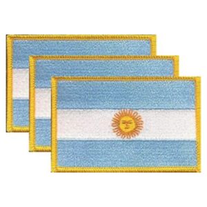 Argentina Flag PatchPack of 3