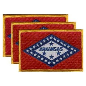 Arkansas Flag PatchPack of 3