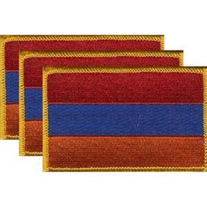 Armenia Flag PatchPack of 3