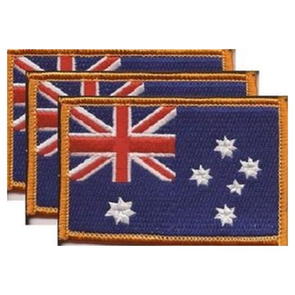 Australia Flag PatchPack of 3