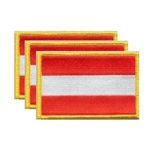 Austria Flag PatchPack of 3