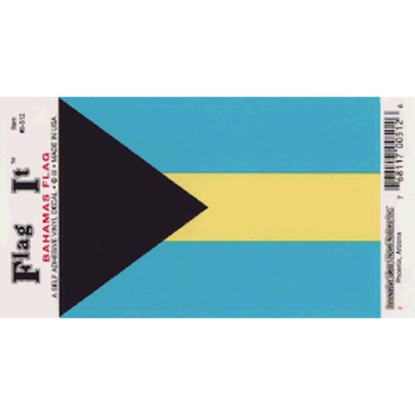 Bahamas Flag DecalPack of 6