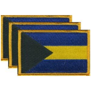 Bahamas Flag PatchPack of 3