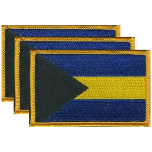 Bahamas Flag PatchPack of 3