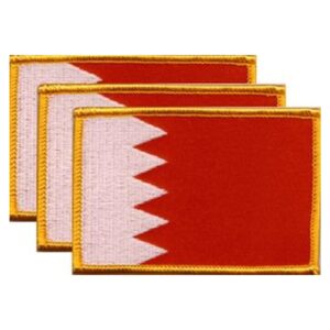 Bahrain Flag PatchPack of 3