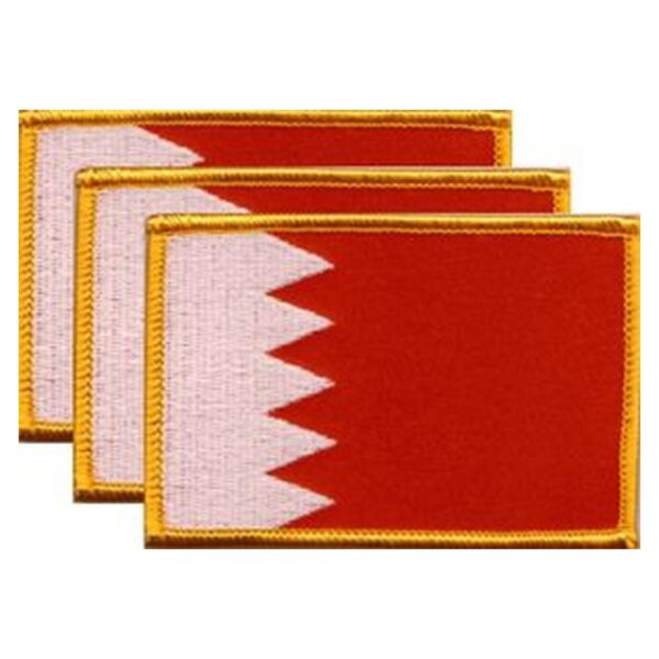 Bahrain Flag PatchPack of 3
