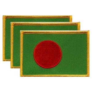 Bangladesh Flag PatchPack of 3