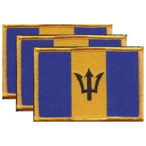 Barbados Flag PatchPack of 3
