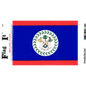 Belize Flag DecalPack of 6