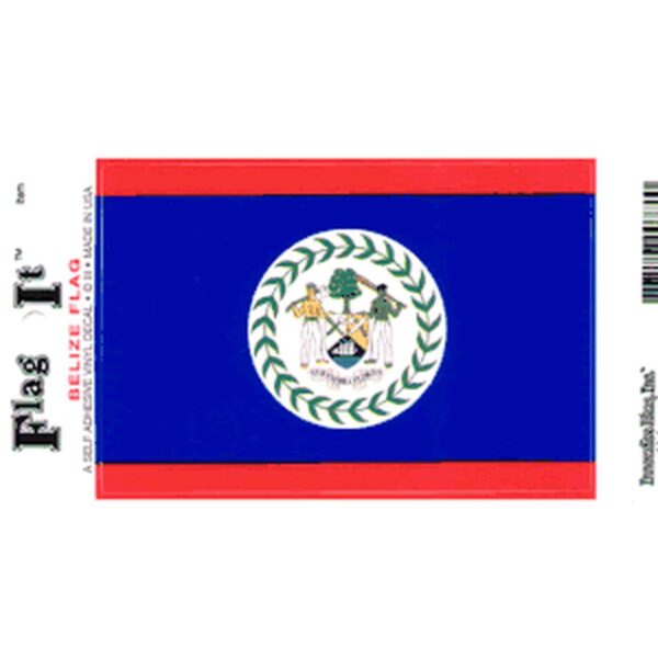 Belize Flag DecalPack of 6