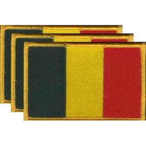 Belgium Flag PatchPack of 3