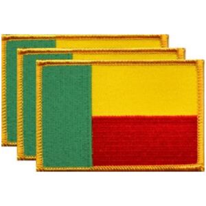 Benin Flag PatchPack of 3