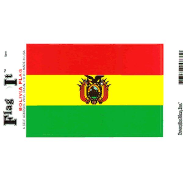 Bolivia Flag DecalPack of 6