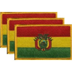 Bolivia Flag PatchPack of 3