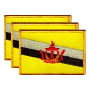 Brunei Flag PatchPack of 3