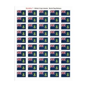 British Virgin Islands Sheet of 50 Stickers