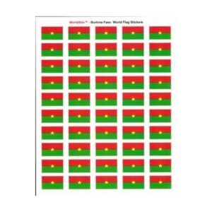 Burkina Faso Sheet of 50 Stickers