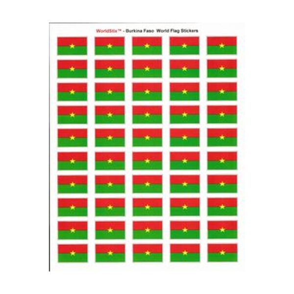 Burkina Faso Sheet of 50 Stickers