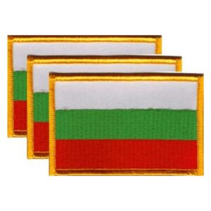 Bulgaria Flag PatchPack of 3