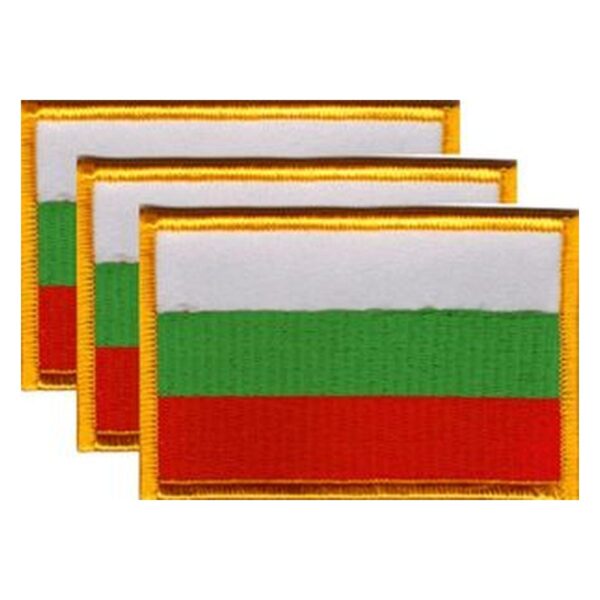 Bulgaria Flag PatchPack of 3