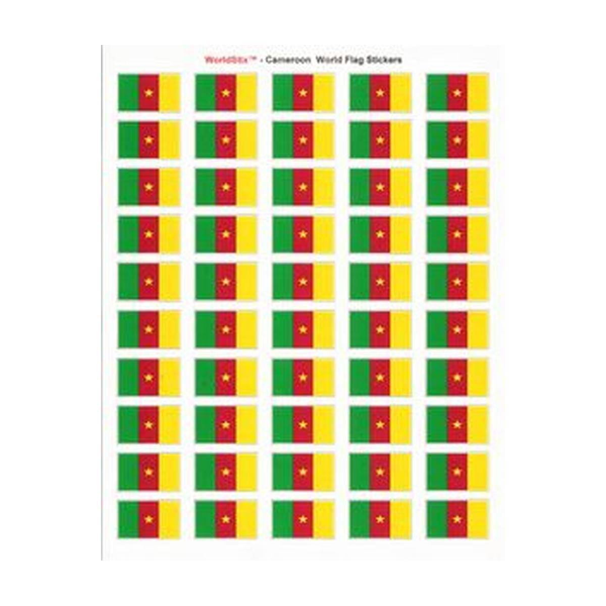 Cameroon Sheet of 50 Stickers