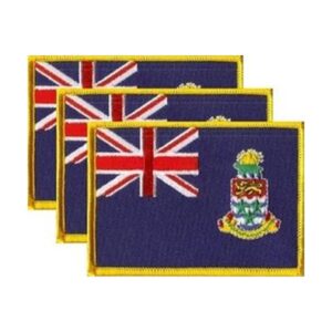 Cayman Islands Flag PatchPack of 3