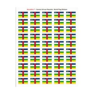 Central African Republic Sheet of 50 Stickers