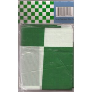 Checkered Flag – Green & White