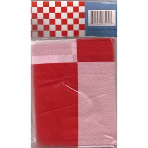 Checkered Flag – Red & White