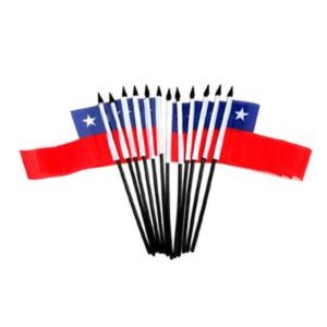 Chile Miniature Flags – 12 Pack
