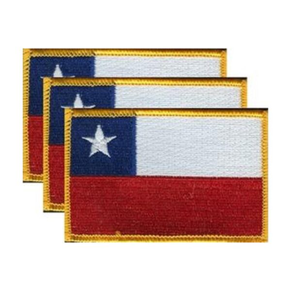 Chile Flag PatchPack of 3