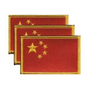 China Flag PatchPack of 3
