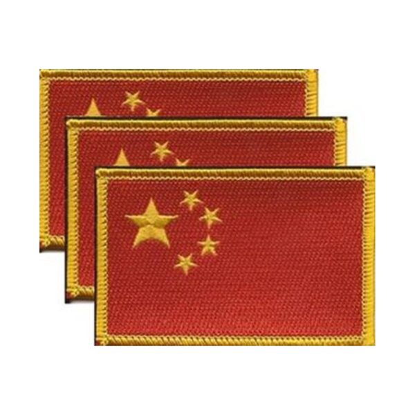 China Flag PatchPack of 3