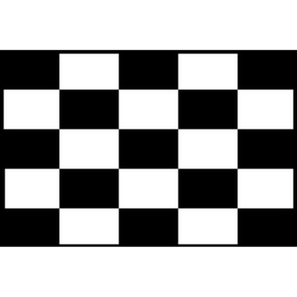 Checkered Racing Flag - Black & White