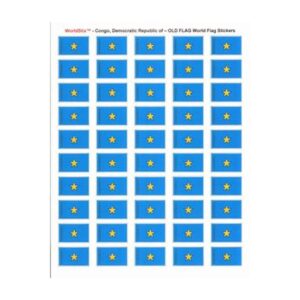Congo, Democratic Republic of (Old) Sheet of 50 Stickers