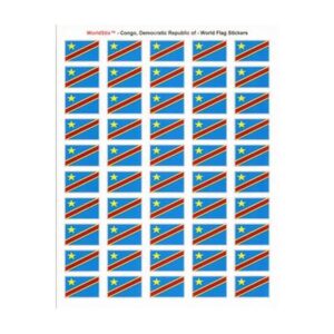 Congo, Democratic Republic of Sheet of 50 Stickers
