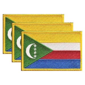 Comoros Flag PatchPack of 3