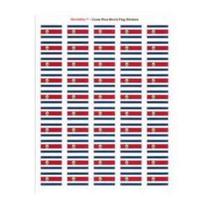 Costa Rica Sheet of 50 Stickers