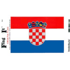 Croatia Flag DecalPack of 6