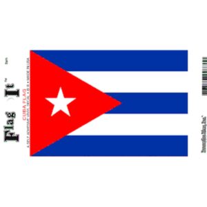 Cuba Flag DecalPack of 6