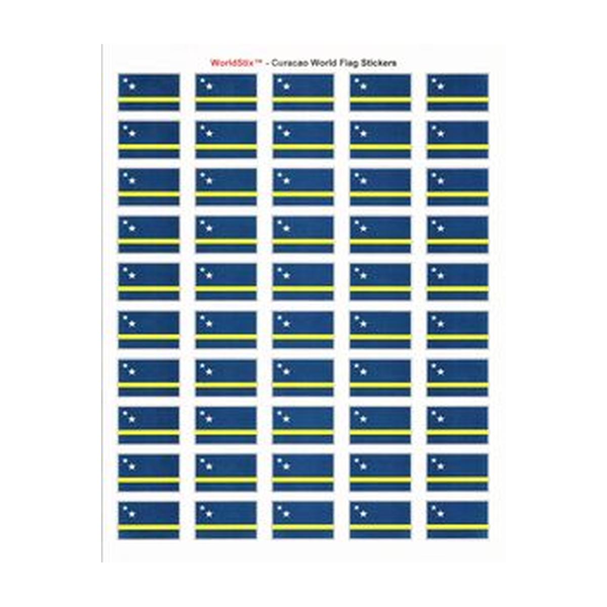 Curacao Sheet of 50 Stickers