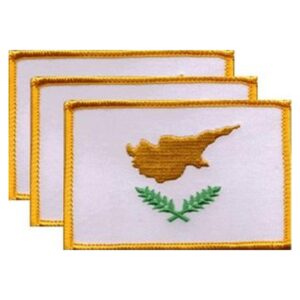 Cyprus Flag PatchPack of 3